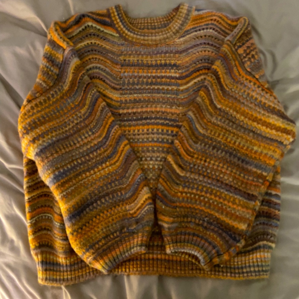 Women’s multi-colored sweater- size L